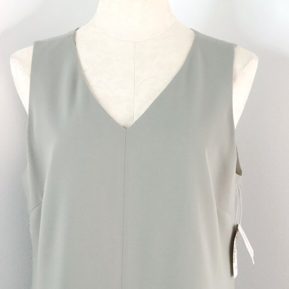 New Harvé Bernard Sport Women's 12 Sage Green Polyester Sleeveless Sheath Dress - Picture 4 of 12